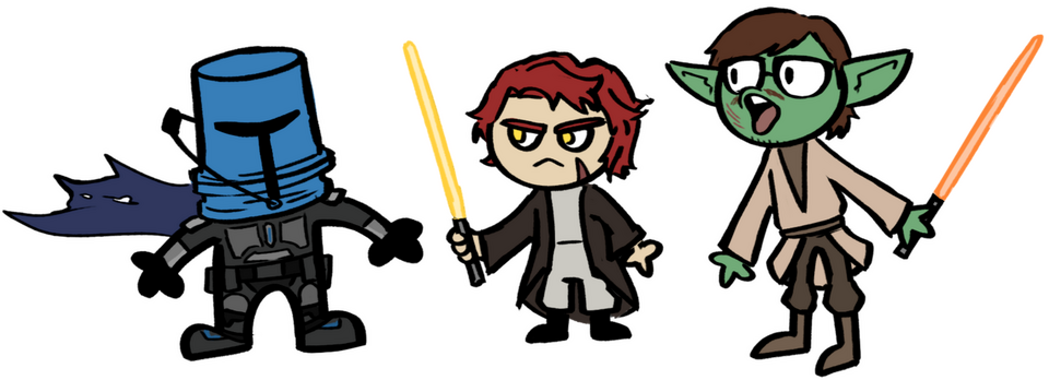 Jobi-Wan w/ Janakin and Joba Jett